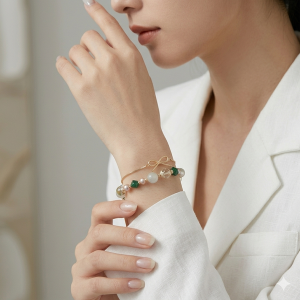 🌊 Le Bracelet Sirène – Éclat Aquatique & Douceur Naturelle