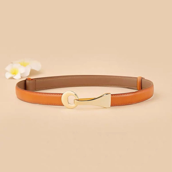 Ceinture en cuir de vachette au design raffiné
