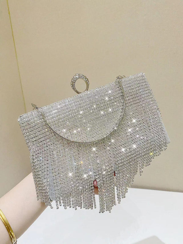 Sac de Luxe Orné de Strass Scintillants