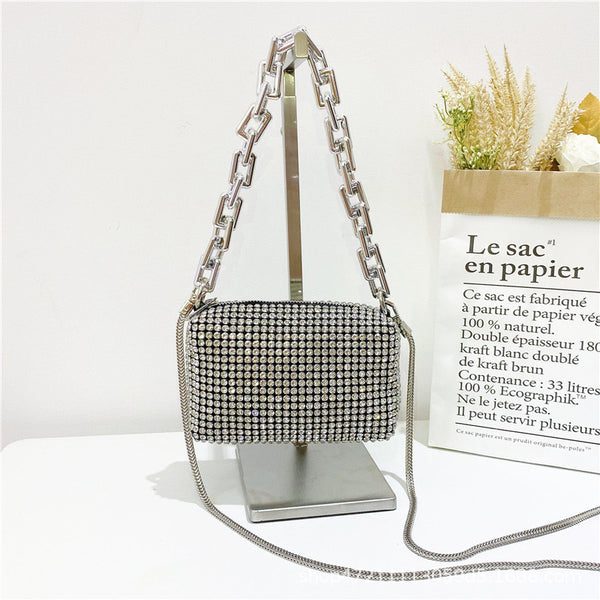 Sac de Luxe Orné de Strass Scintillants