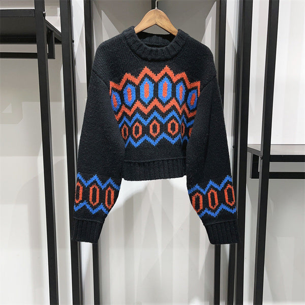 Pull en laine à épaules basses