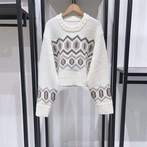 Pull en laine à épaules basses
