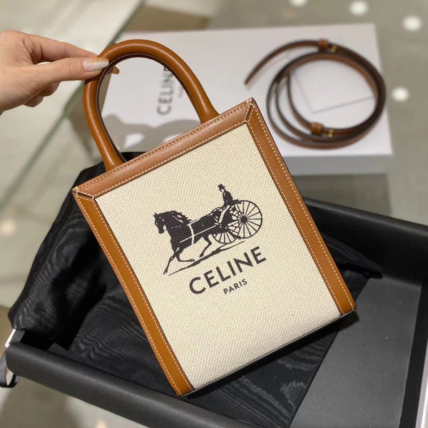 👜 Sac Exclusif en Toile & Cuir ( CEL-INE )