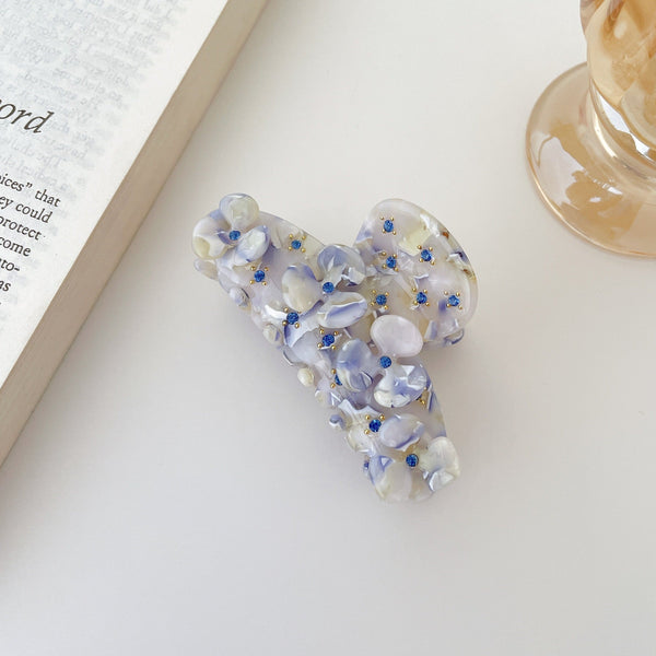 Clip de griffe de fleur de diamant classique