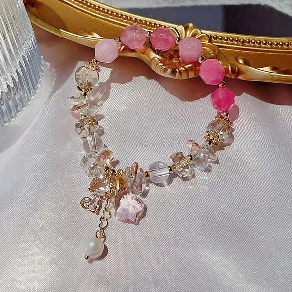 Bracelet Kitty en pierres naturelles et cristal tchèque