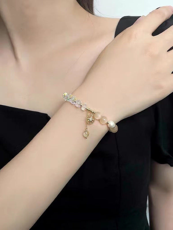 Bracelet à breloques en cristal tchèque