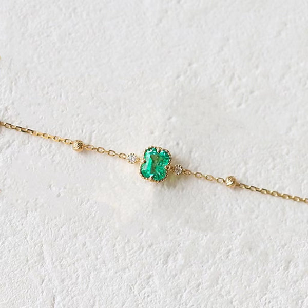 Bracelet Argent 925 Zircon Vert