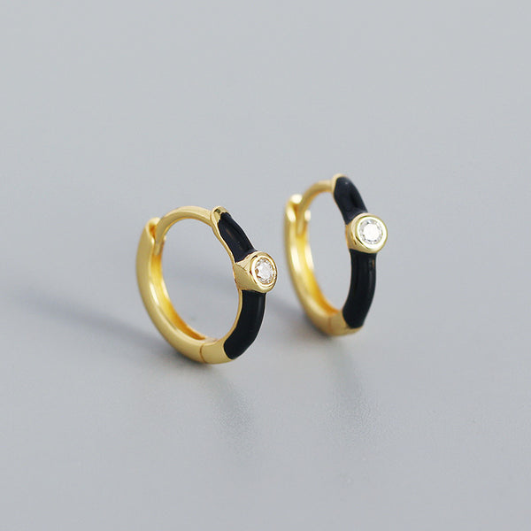 Boucles d'Oreilles Bambou Argent 925
