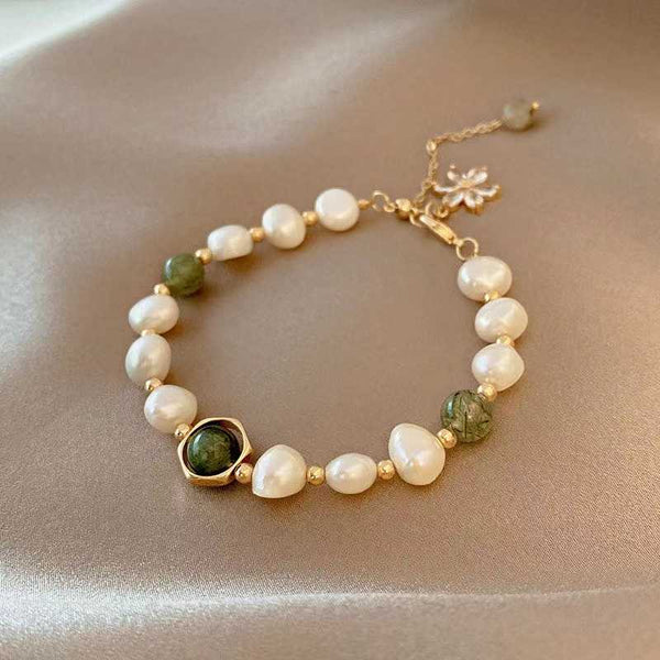 EMIR BRACELET AGATE VERTE NATURELLE