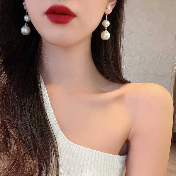 Boucle d'oreille en perles trio