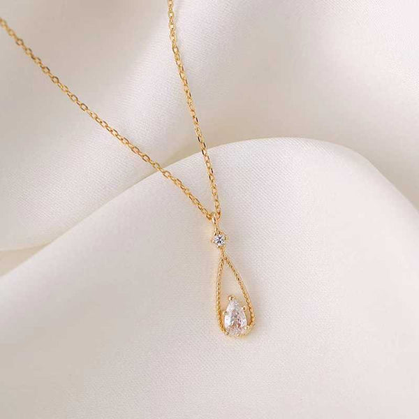 Collier en forme de larme en argent 925