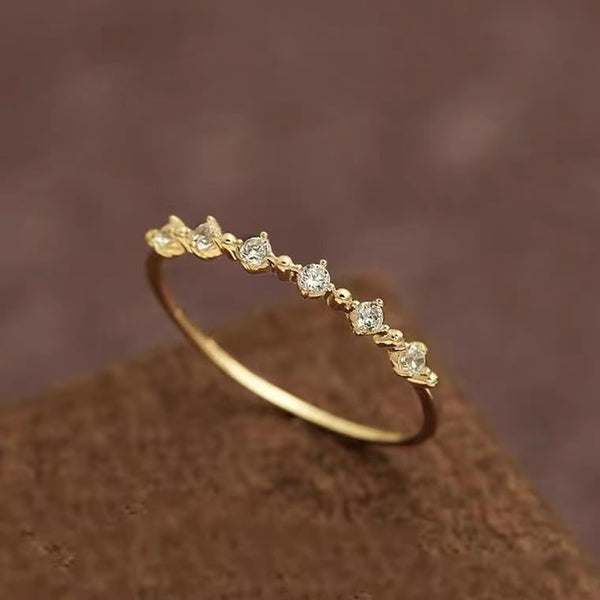 Bague Zircon Mince Argent 925