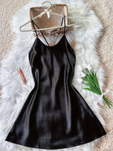 Robe En Satin Dos Nu  ( Achetez 1 Robe en Satin, Recevez-en 1 GRATUITE ! )