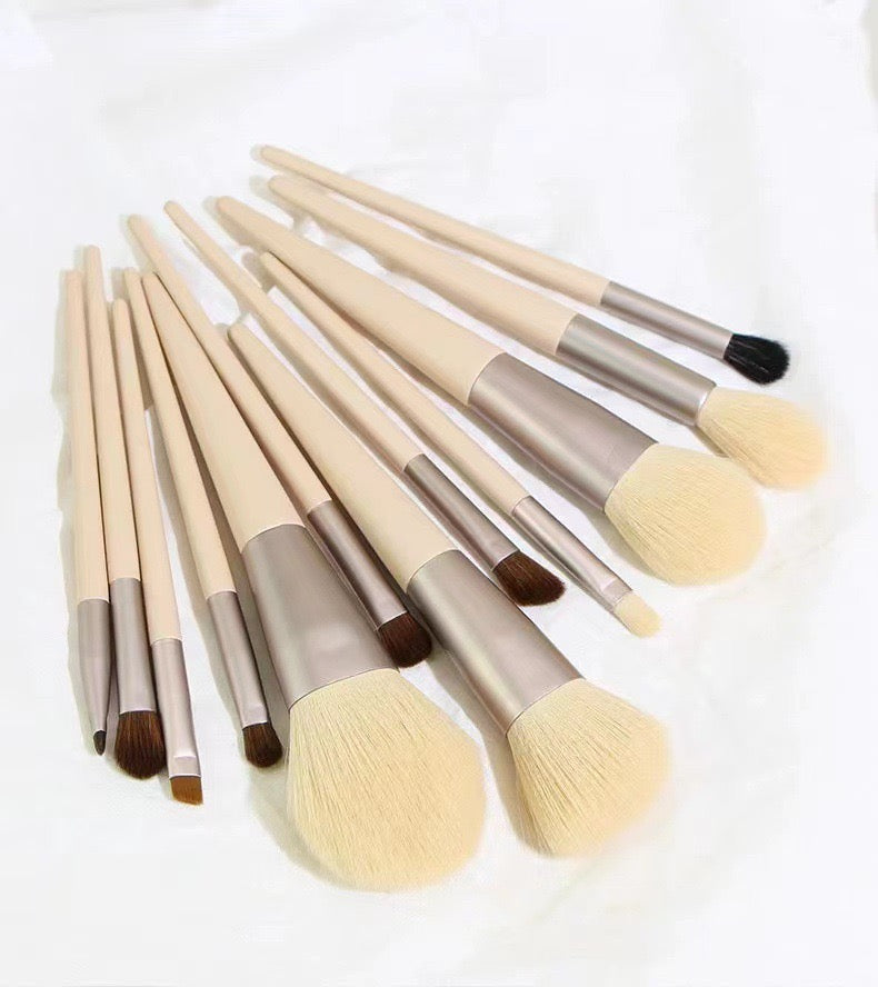 Ensemble de 12 pinceaux de maquillage avec sac