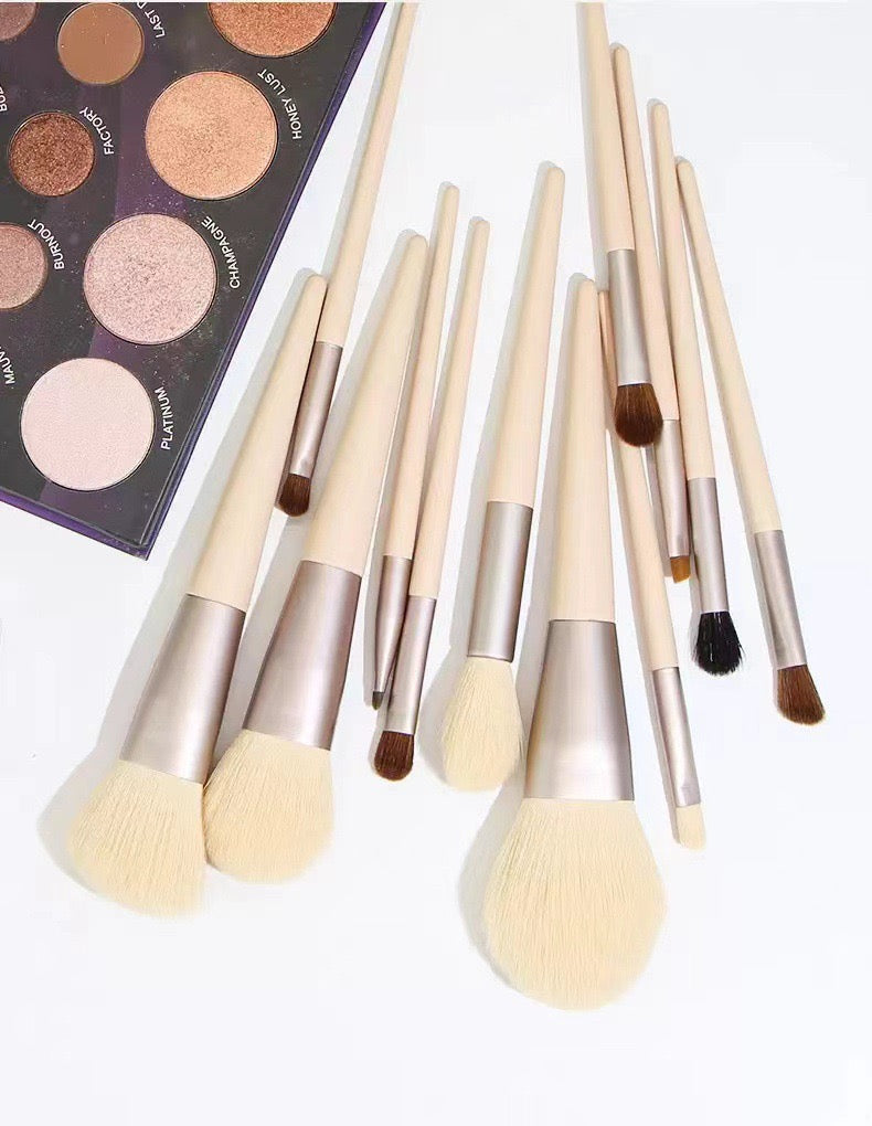 Ensemble de 12 pinceaux de maquillage avec sac