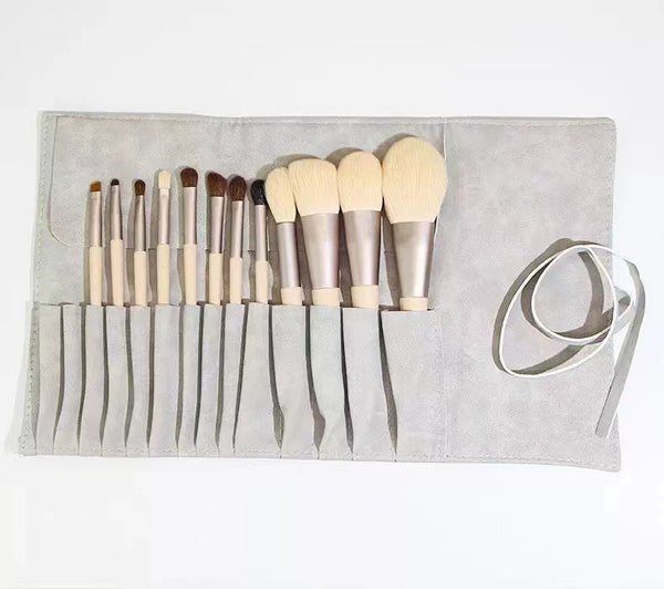 Ensemble de 12 pinceaux de maquillage avec sac