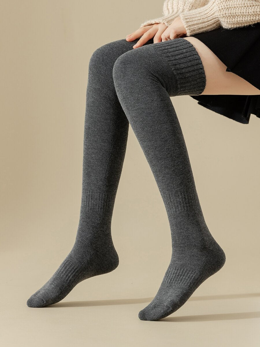 Collant Épais et Confortable ( 2 pieces) GRIS & NOIR