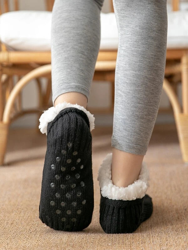 Chaussettes douces à la conception élégante en V (3 paires )