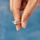 Bague en argent ajustable : Le câlin éternel au bout des doigts ( Argent massifs )