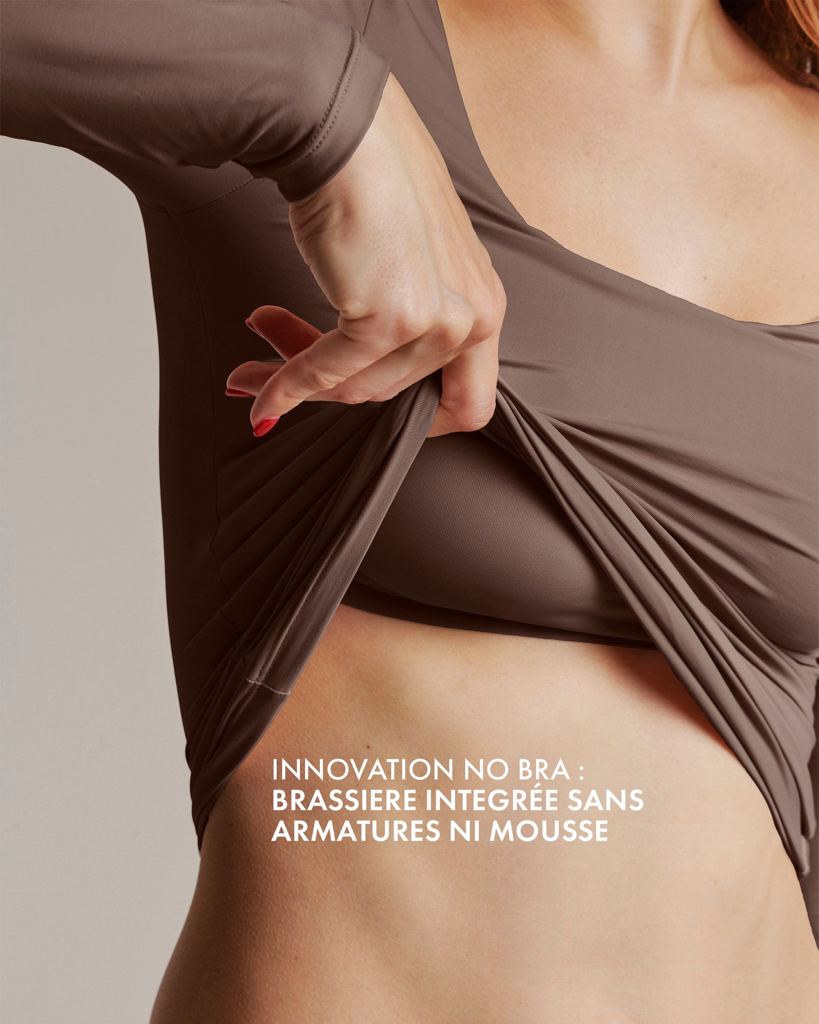 Top Manches Longues Repulpant ( 2 PIECES NOIR & MARRON )