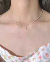 Collier pendentif en zircon en argent 92
