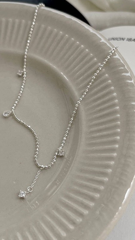 Collier pendentif en zircon en argent 92