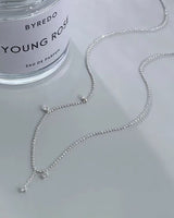 Collier pendentif en zircon en argent 92