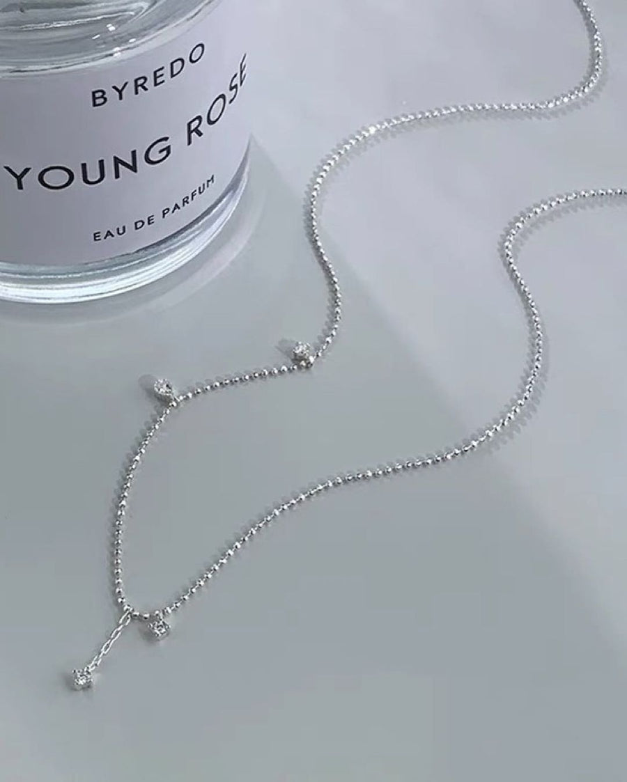 Collier pendentif en zircon en argent 92
