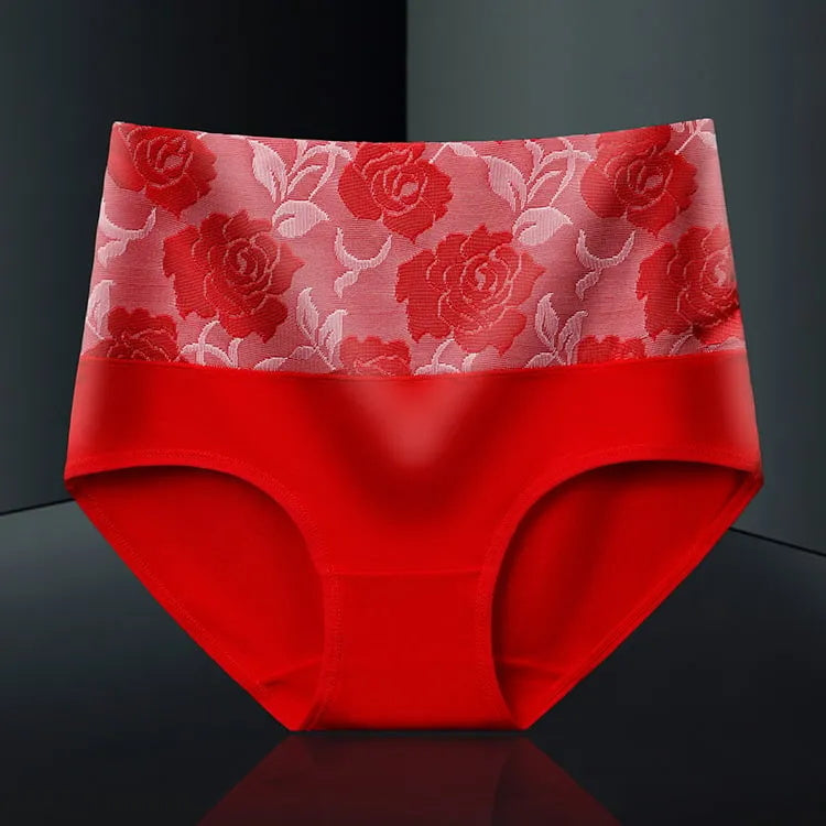 Sous-vêtements en coton antibactériens  amincissants abdominaux taille haute ( 6 Pièces )