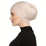 🌸 Lot de 5 Bonnet Hijab Satiné à Nouer – Confort & Élégance