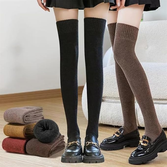 Collant Épais et Confortable ( 2 pieces) GRIS & NOIR