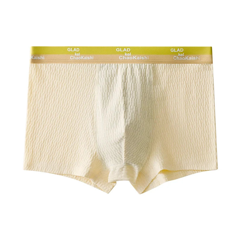 Boxers pour hommes en coton bulle, antibactériens, 5 pieces