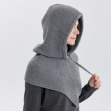 Capuche-Écharpe Tricotée 