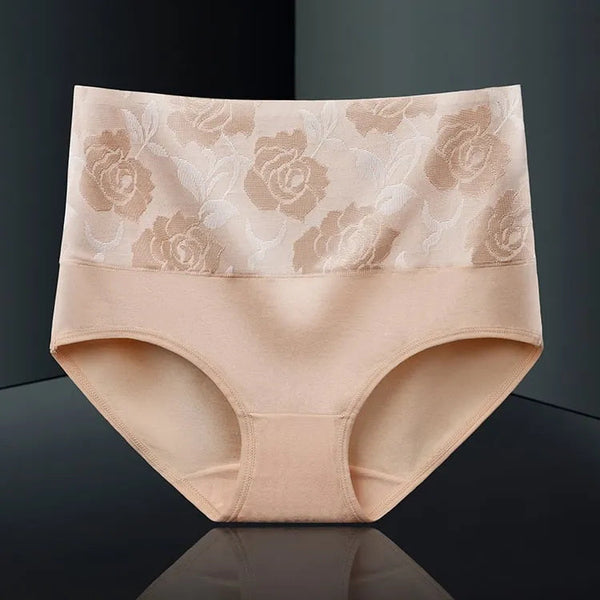 Sous-vêtements en coton antibactériens  amincissants abdominaux taille haute ( 6 Pièces )