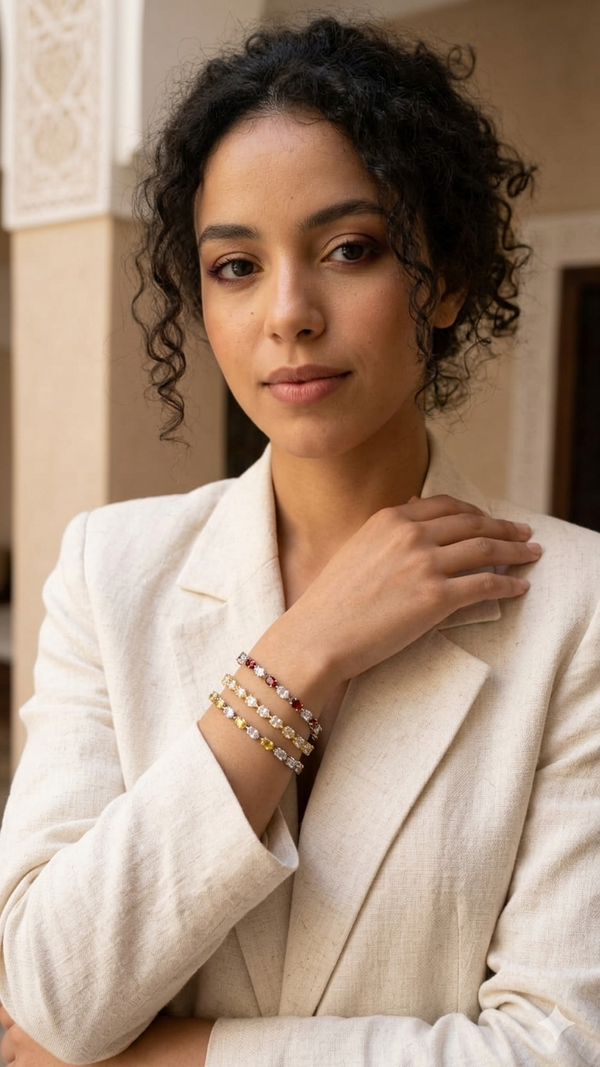 💎 Trio de Bracelets Cœur – Éclat &amp; Élégance au Quotidien 💎✨