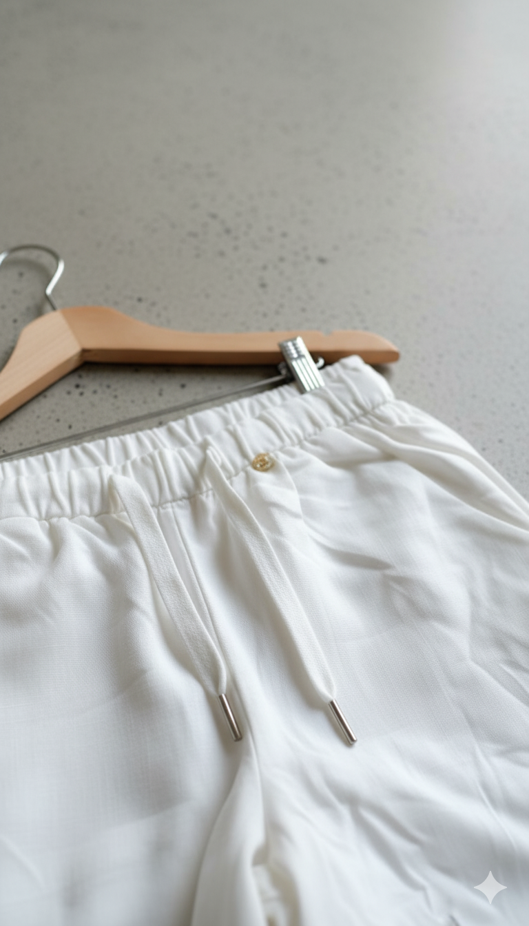 Pantalon Droit en Lin – Confort &amp; Élégance