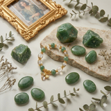 🐝💚 Bracelet Abeille – Cristal Tchèque & Agate Verte