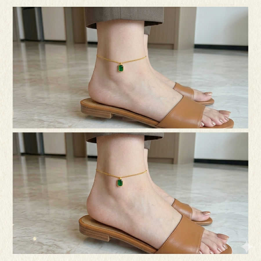 ✨ Set de 3 Bracelets de Cheville – Élégance en Trio