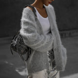 Pull en tricot à l'élasticité légère