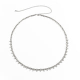 Ensemble de 2 chaînes de taille mini perles, disponible en argent et en dorée