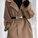 Ceinture en cuir de vachette au design raffiné