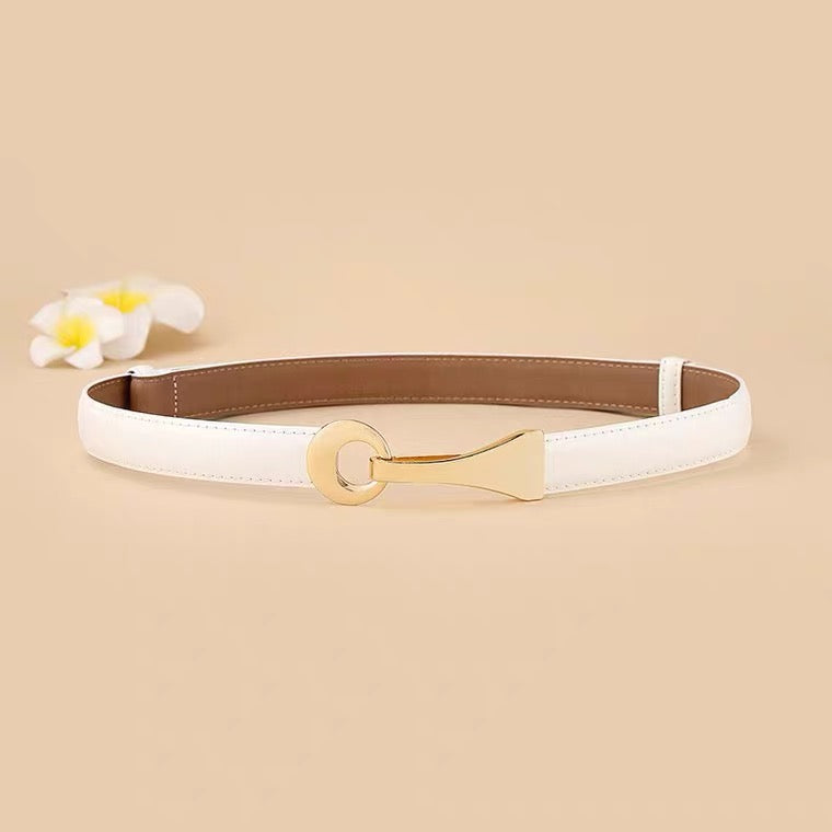 Ceinture en cuir de vachette au design raffiné