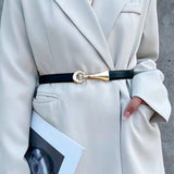 Ceinture en cuir de vachette au design raffiné