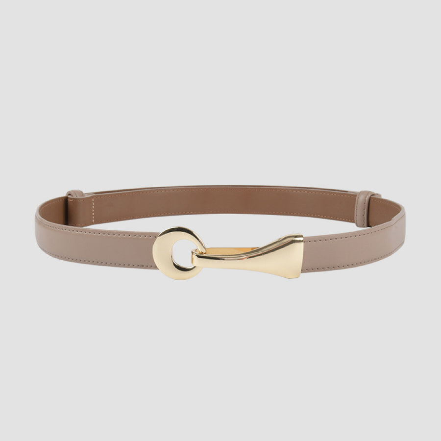 Ceinture en cuir de vachette au design raffiné