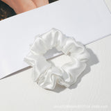 Scrunchies en pure soie Black & White