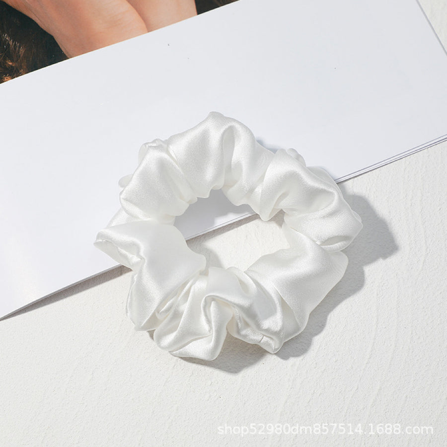 Scrunchies en pure soie Black & White