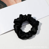 Scrunchies en pure soie Black & White