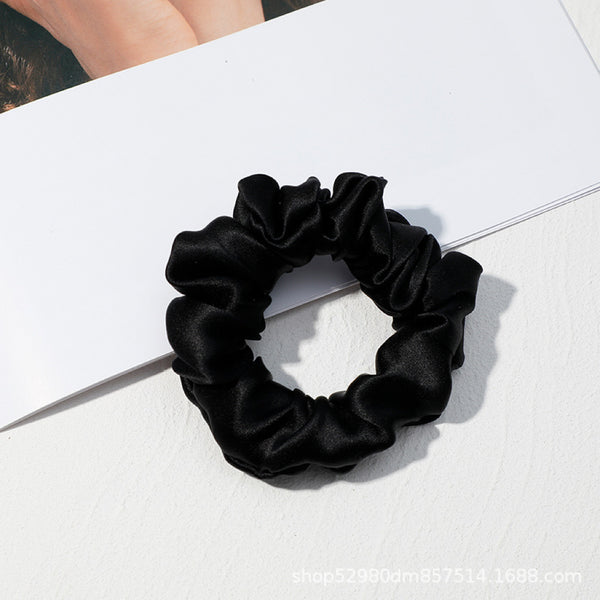 Scrunchies en pure soie Black & White