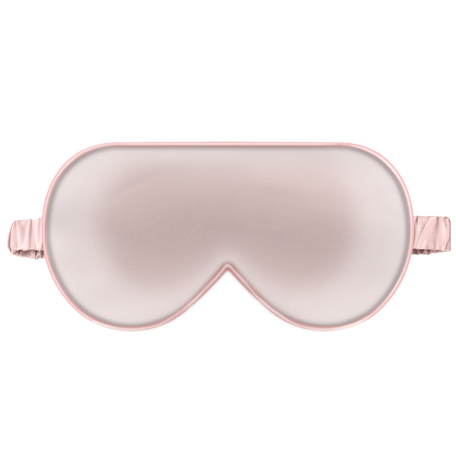 Ensemble de 2 patchs pour les yeux en soie 100 %,  ( Noir & rose )