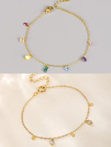 Ensemble de bracelets zircon scintillant.